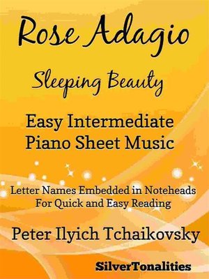 cover image of Rose Adagio Sleeping Beauty Easy Intermediate Piano Sheet Music